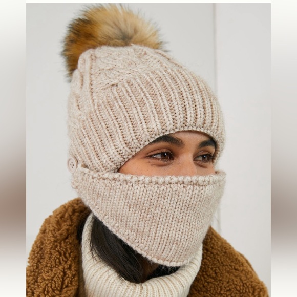 Anthropologie Norah Beanie and mask - Picture 2 of 4